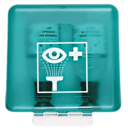 Ochranný box SecuBox Midi, zelený– určený pro vymývací láhve pro výplach očí